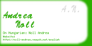 andrea noll business card